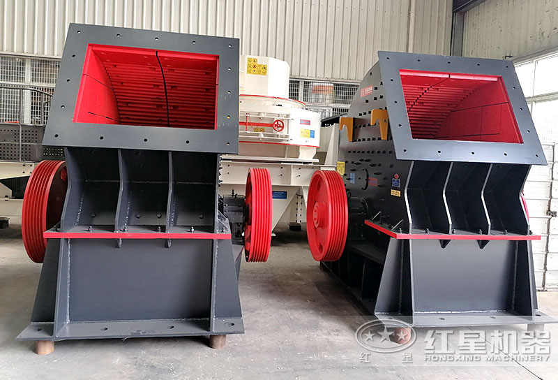 錘式制砂機(jī)，可直接將石料粉碎成型