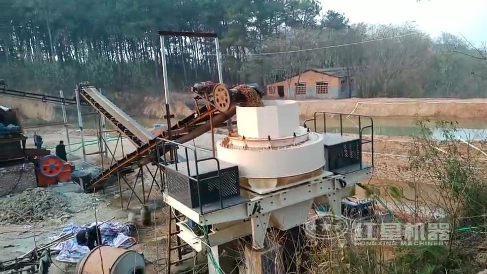 江西贛州河卵石制砂生產(chǎn)線現(xiàn)場實(shí)拍