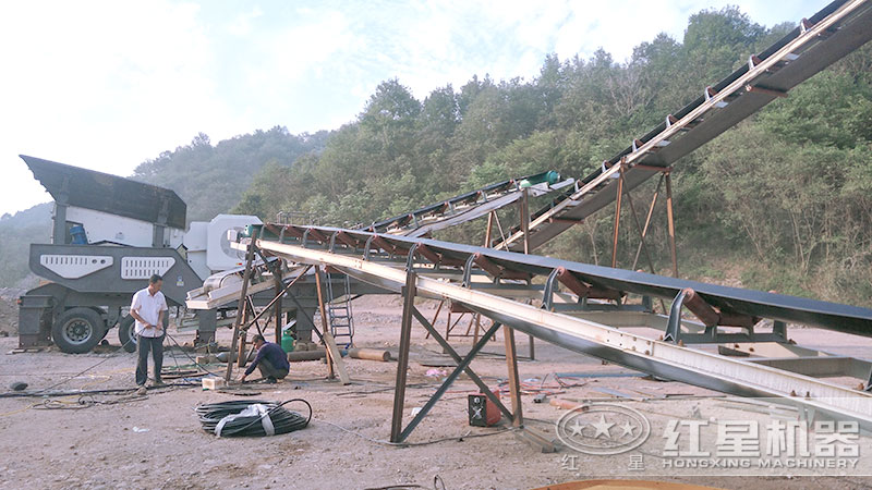 移動粉碎機(jī)油電兩用，作業(yè)效率高