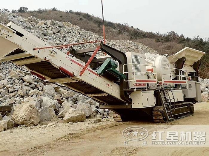 紅星履帶式移動(dòng)破碎站現(xiàn)場(chǎng) 紅星履帶式移動(dòng)破碎站現(xiàn)場(chǎng)