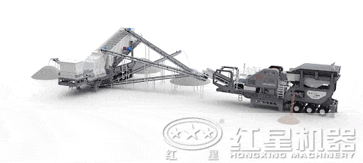 破碎篩分一體化移動破碎站3D圖 破碎篩分一體化移動破碎站3D圖