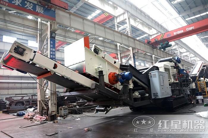 履帶式建筑垃圾破碎篩分一體化設備 履帶式建筑垃圾破碎篩分一體化設備