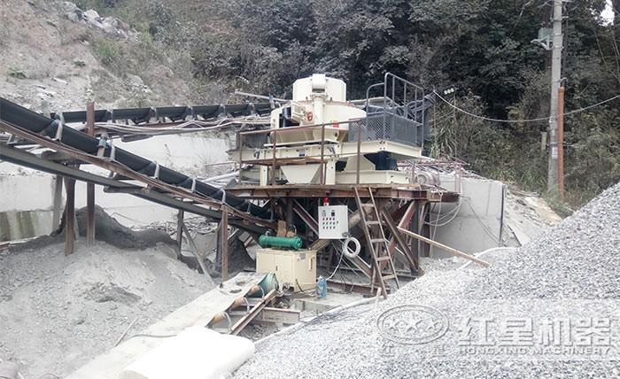 石頭磨砂機(jī)現(xiàn)場