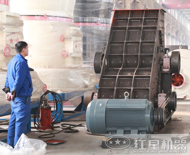 雙級粉碎機，安裝完畢