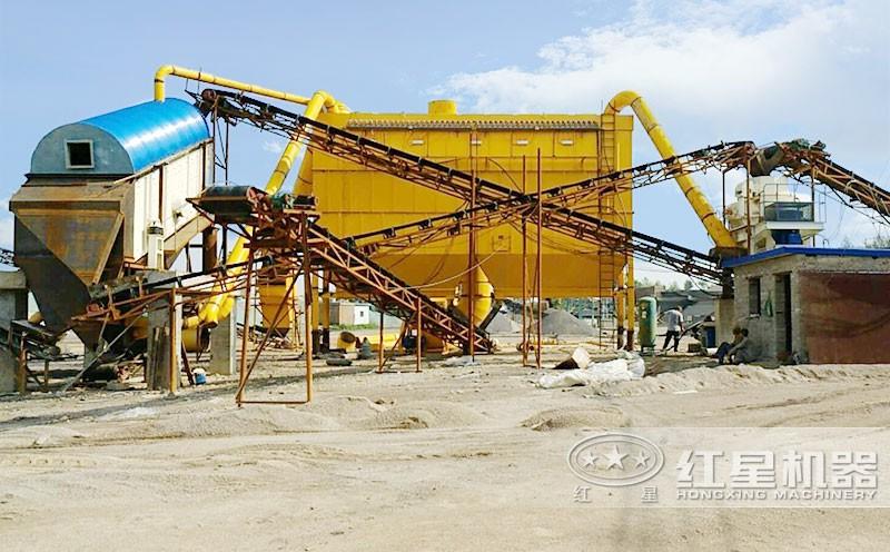 環(huán)保型石子生產現(xiàn)場
