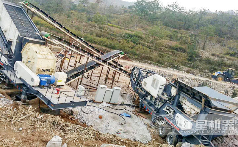 移動式1214型號制砂機(jī)安裝現(xiàn)場