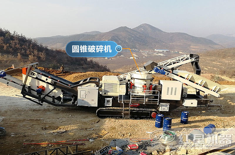 履帶式移動石頭破碎機現場看，可就近現場考察