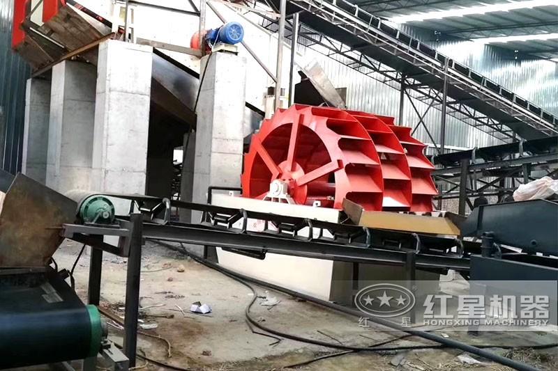 水洗砂設備現(xiàn)場