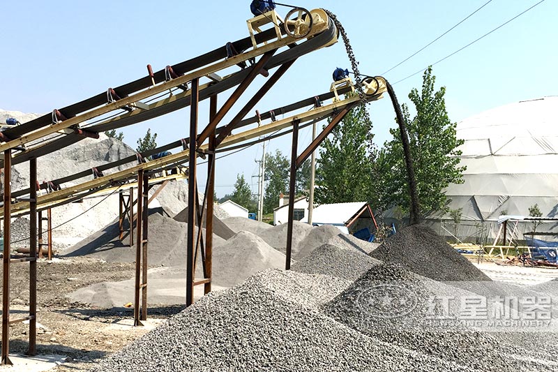 成品砂石骨料現(xiàn)場(chǎng)