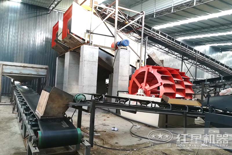 河南南陽(yáng)客戶(hù)石子清洗機(jī)械生產(chǎn)線