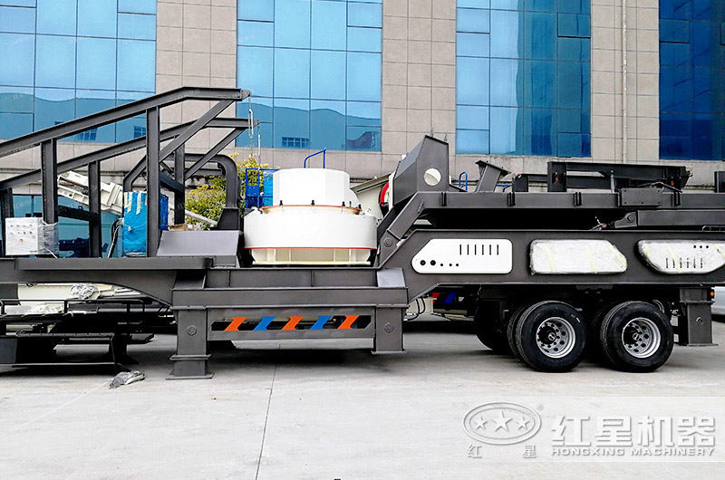 移動式石頭制砂機掛起車頭就能跑，轉(zhuǎn)場靈活