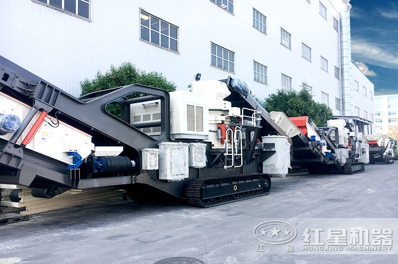 圓錐破履帶式碎石機，液壓碎石智能性好