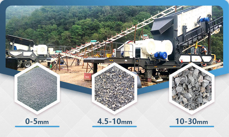 混凝土破碎生產(chǎn)現(xiàn)場，移動(dòng)式破碎站效率60%以上