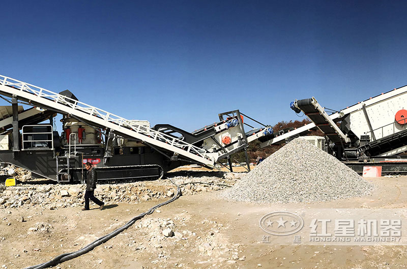 安徽亳州履帶移動(dòng)破碎站現(xiàn)場(chǎng)