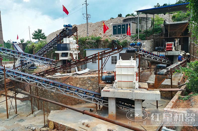 機(jī)械沙生產(chǎn)線現(xiàn)場