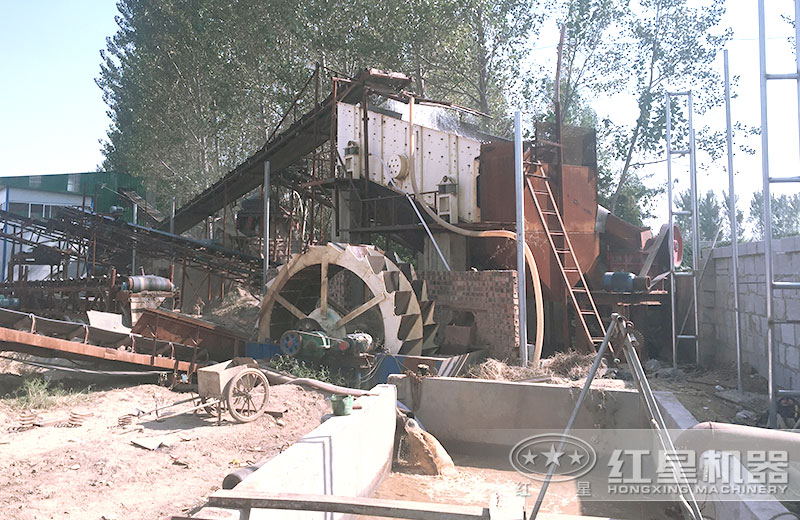 泥、沙、土分離現(xiàn)場